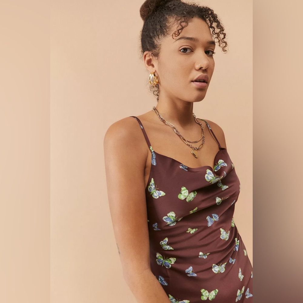 Urban Outfitters Mallory Butterfly Mini Slip Dress - Picture 3 of 11